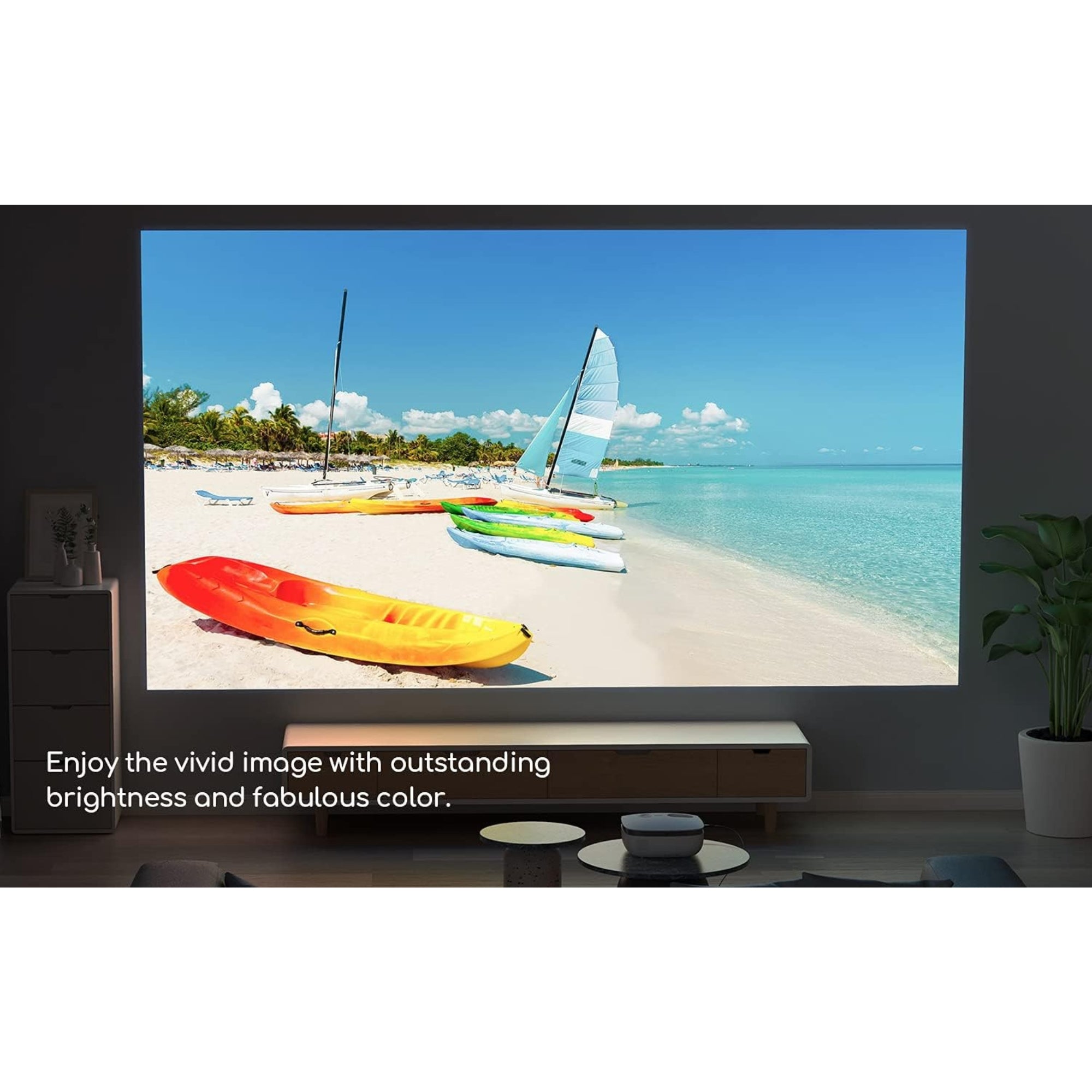 Like A New Wifi Bluetooth Projector Support 1080P Compact Portable Mini Projector, COOAU HD Movie Projector for outdoor indoor Home Theater Smart Projector Compatible TV Stick, HDMI, Phone, Laptop, DVD,Ceiling