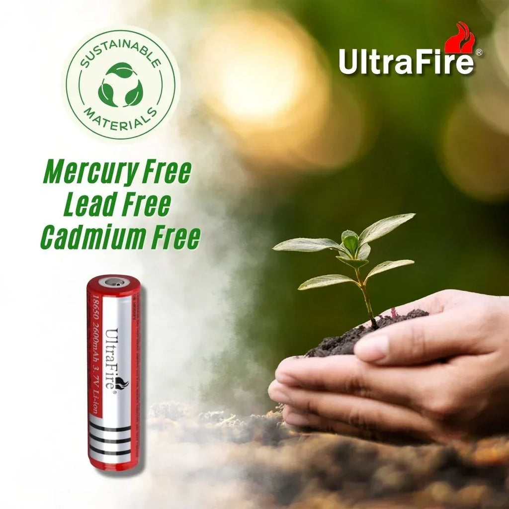 UltraFire® 18650 Rechargeable Battery 2600mAh