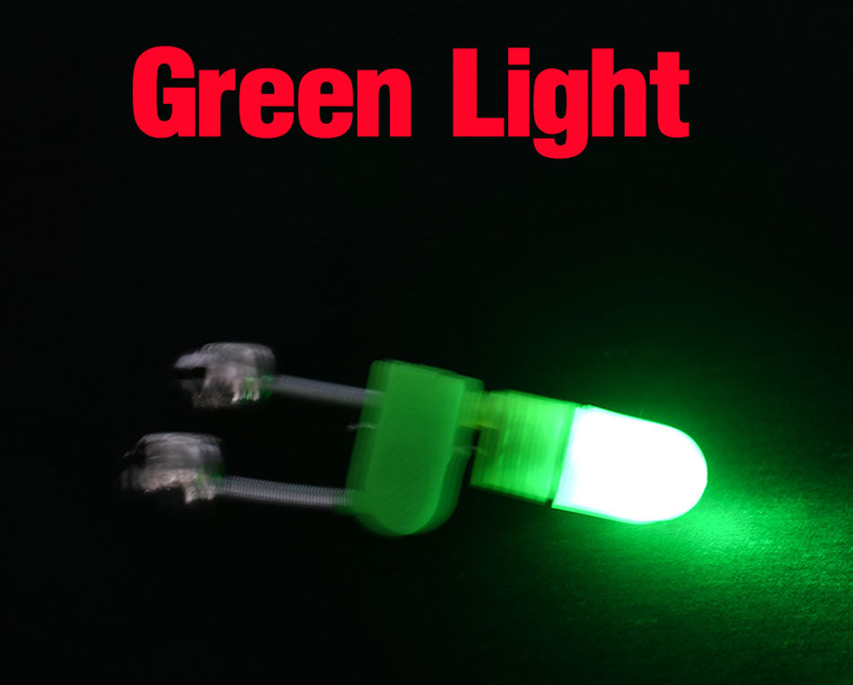 5 Sets LED Night Fishing Rod Bite Bait Alarm Light with Twin Bells Ring Fishing Bite Alarm Indicator On Fishing Rod