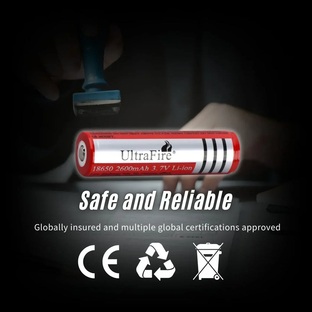 UltraFire® 18650 Rechargeable Battery 2600mAh