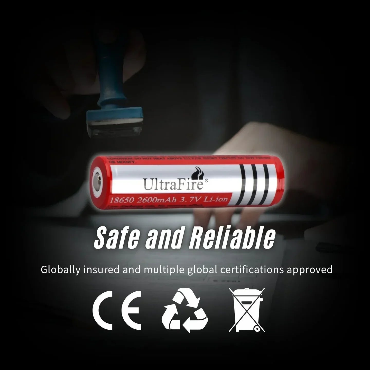 UltraFire® 18650 Rechargeable Battery 2600mAh