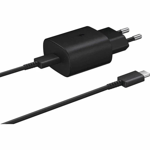 Samsung 25W Adapter Black with Cable Type C to C (2 Pin)