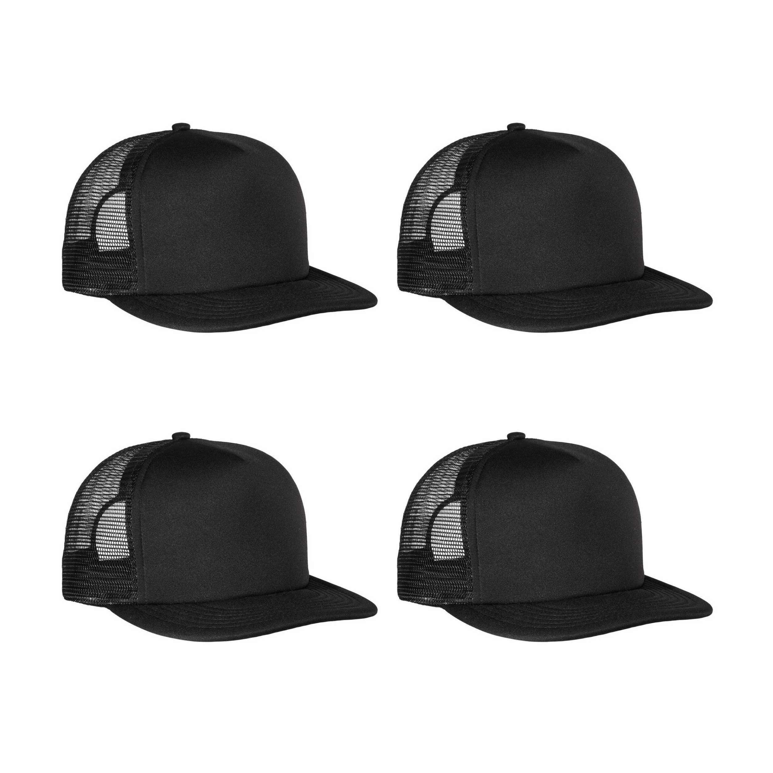 Classic Foam Front Mesh Back Trucker Hat Baseball Cap Plastic Summer Adjustable Snapback