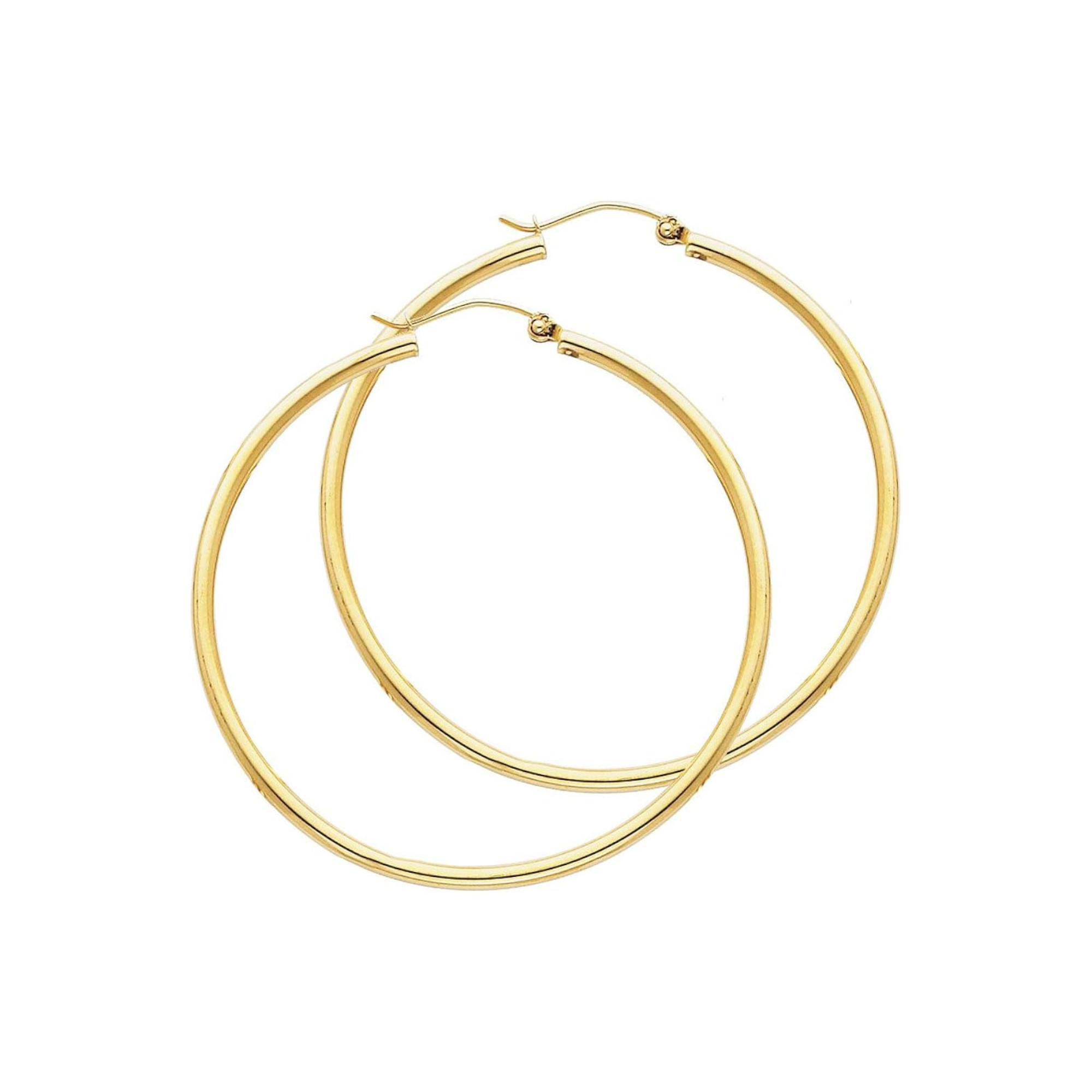 GoldChic Women's Gold Plated Steel Hoop Earrings Large / Small Ring Ear Girl Hop Earrings Stainless Steel