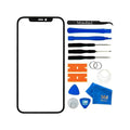 MMOBIEL Front Glass Repair Kit Compatible with iPhone Xs - 5.8 inch - 2018 - Lens Screen Replacement Repair Kit - Incl. Toolkit - Gray Sale