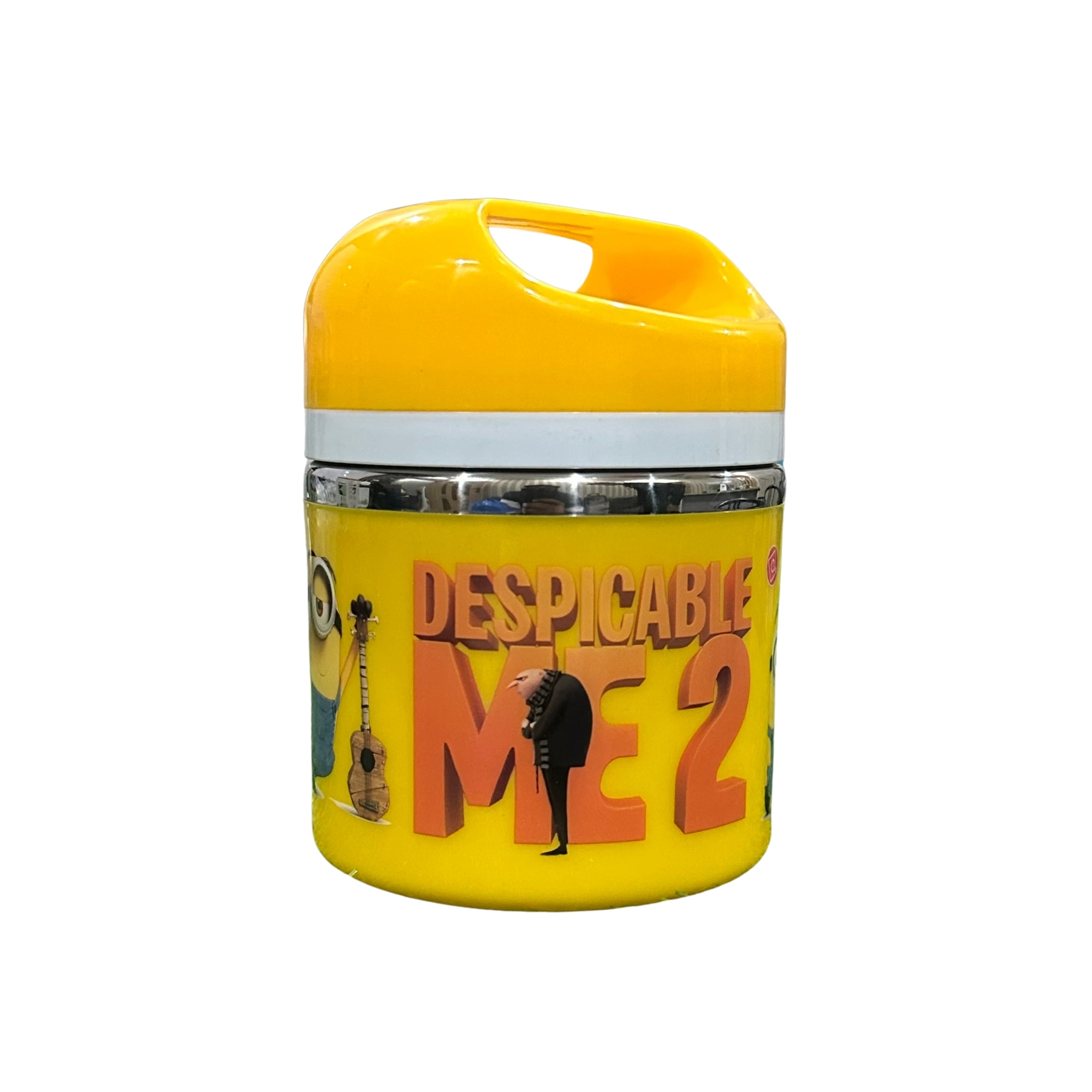 KidsZeeNie ® Cartoon Themed Boys&Girls Steel Insulated 2 Layer Round Food Container Lunch Box Leak-Proof & Airtight Locking Lids containers Lunch Box for Kids Office Men Women Hot & Cold Food