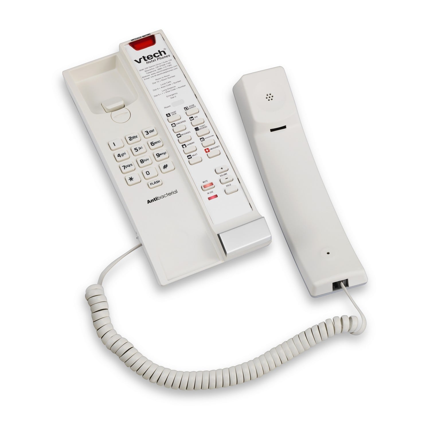 Vtech 1-Line Contemporary Analog Accessory Petite Phone CTM-A241P