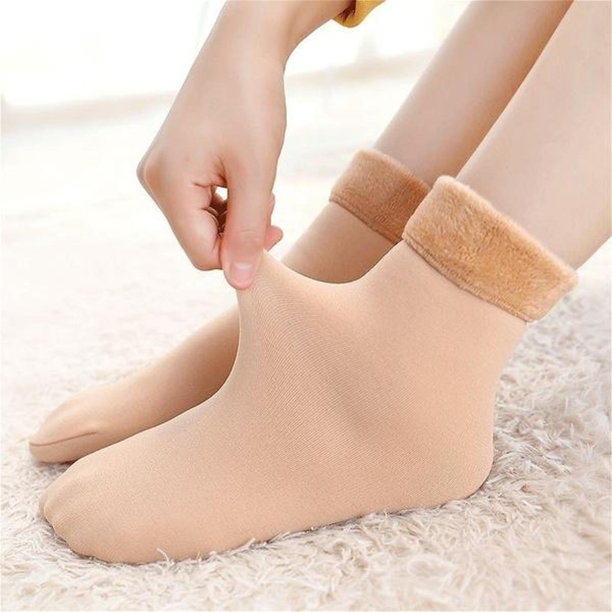 2 Pairs Winter Warm Socks | Woolen Socks | Imported Tassel Winter Warm Long Tassels - One Size - Various Colors - Suitable For All Ages