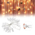 Lixada Fairy Lights Photo Clip String Lights - 7.22FT 20 LED Warm White Battery Powered Photo String Lights for Hanging Pictures Cards in Living Room Bedroom Party Wall Wedding