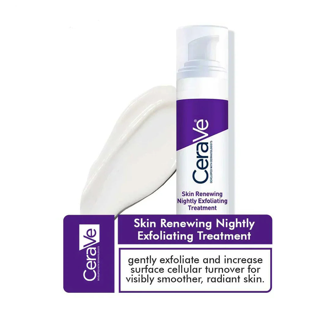 CeraVe 4-in-1 Skincare Kit | Cleanser, Night Cream, Retinol Serum & Sunscreen