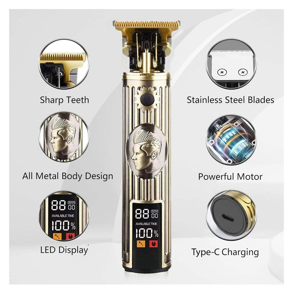 DALING DL - 1676 Professional Hair Clipper, Electric Beard Trimmer Mens Hair Clippers Cordless with LCD Screen Sharp Titanium Precision Trimmer Haircut for Families and Barber - Gulybaba - Genuine products online Marketplace in Pakistan