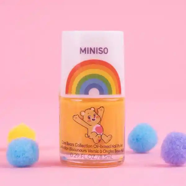MINISO  Water-Based Nail Polish – Non-Toxic, Peel-Off Formula, Quick-Dry, Odor-Free, Safe for Kids & Adults, Long-Lasting Shine, Easy Removal Without Acetone .