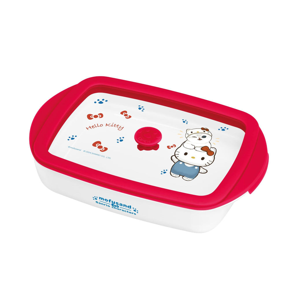 Hello kitty air tight food container 800ml capacity borosilicate glass 0° to 180° temperature tolerance Food grade material microwave and oven safe