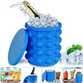 Ice Cube Magic Ice Cube Maker Ice Cube Maker Silicone Ice Cube Mould Ice Bucket with Lid Ice Genie Save Space For Aperitif Diy Chocolate Whisky Boissonet Cocktail Parties - Gulybaba - Genuine products online Marketplace in Pakistan
