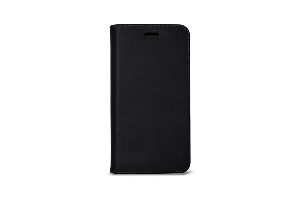LUCRIN Wallet Case for iPhone 11 Pro Black / Brown -  Smooth Leather