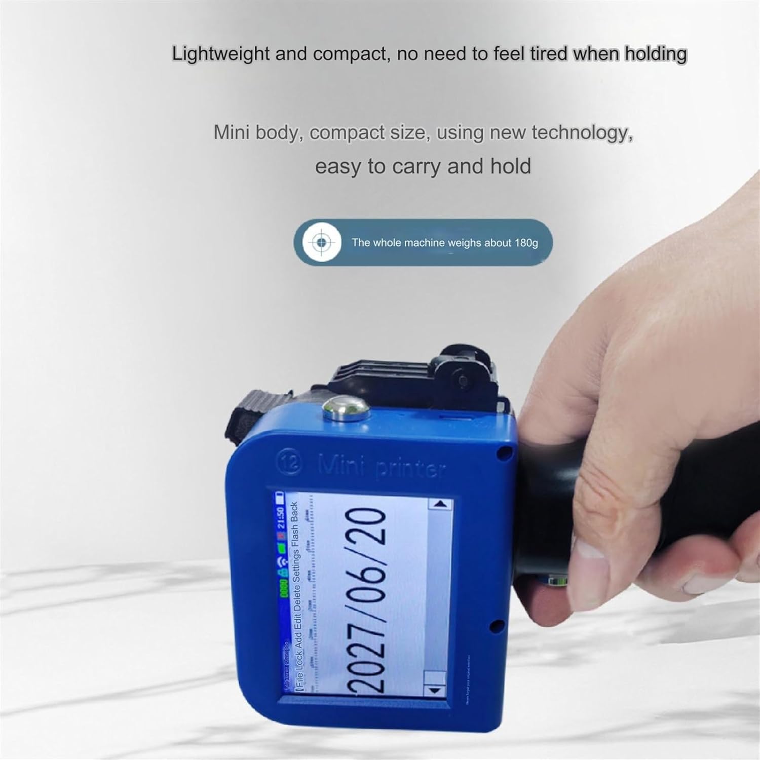 Mini Handheld Inkjet Printer, Handheld Printer Portable ，Drying Solvent Ink Handheld Inkjet Printer for Date/Batch/QRcode/Barcode Handheld Printer for Any Surface - Gulybaba - Genuine products online Marketplace in Pakistan