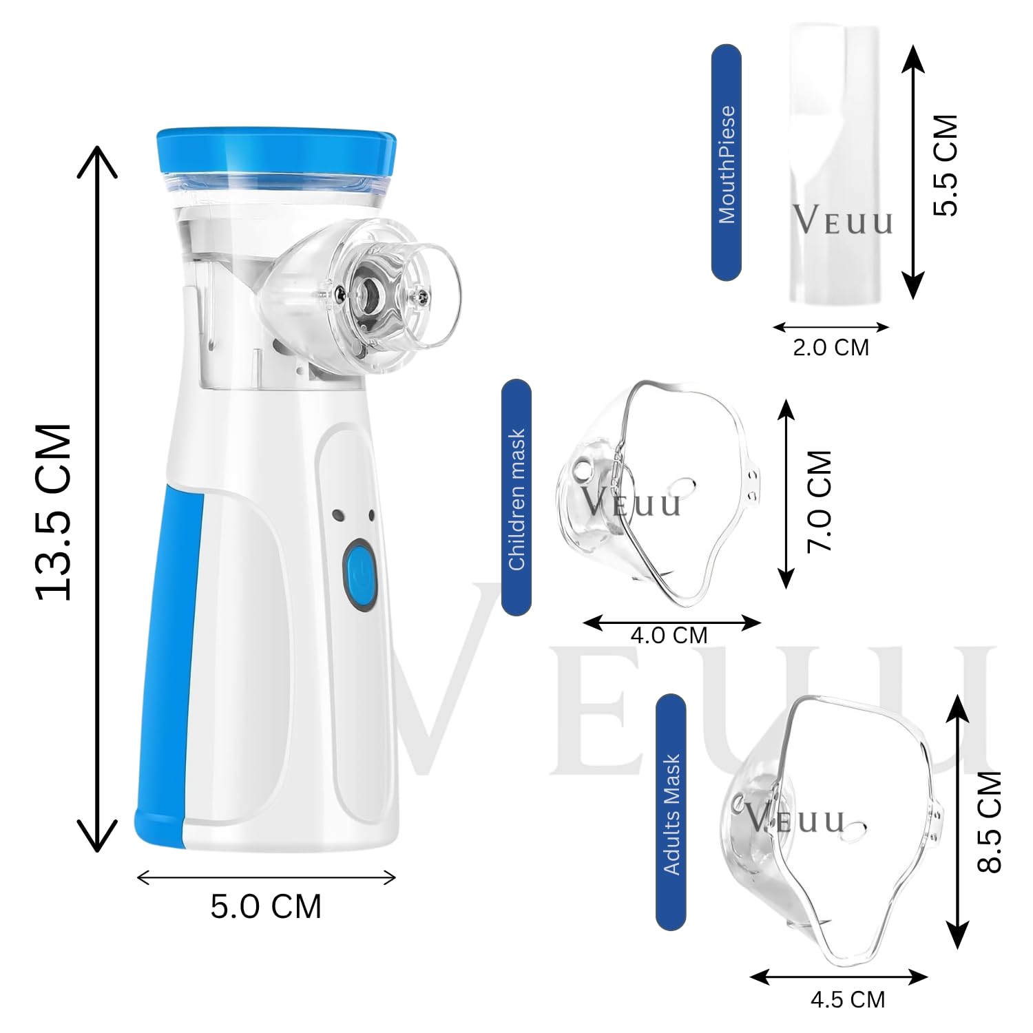 Nebulizer, Portable Mesh Nebulizer for Adults & Kids, Handheld Nebulizer with Low Noise, Fast Mist Therapy for Cough, Cold & Asthma, Portable Nebulizer for Home Use, Nebulizer, Mesh Inhalators - Gulybaba - Genuine products online Marketplace in Pakistan