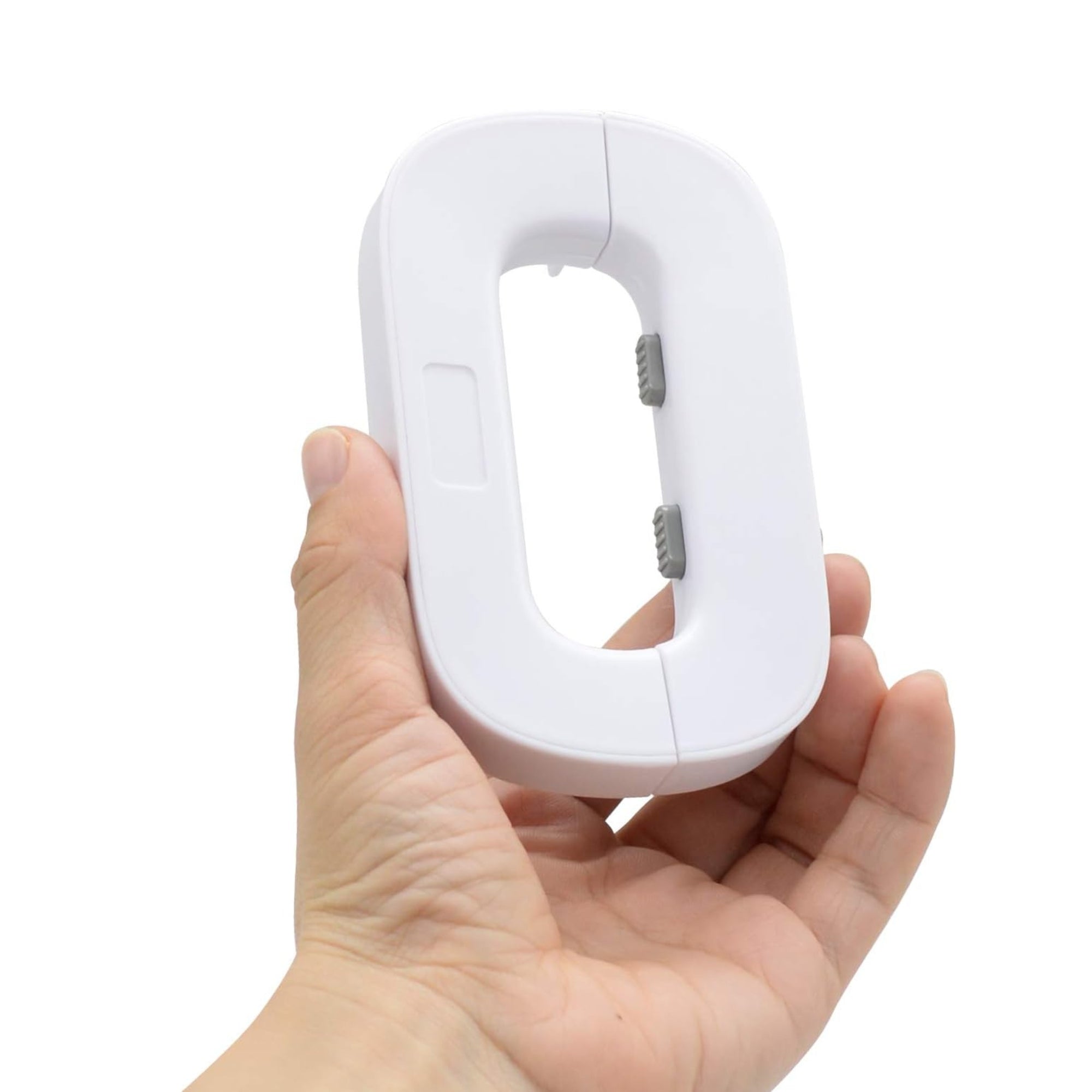 White Home Refrigerator Fridge Freezer Door Lock -Baby Safety Child Lock,Latch Catch Toddler Kids Child Cabinet Fridge Locks,Easy to Install and Use 3M Adhesive no Tools Need or Drill (1PACK White)