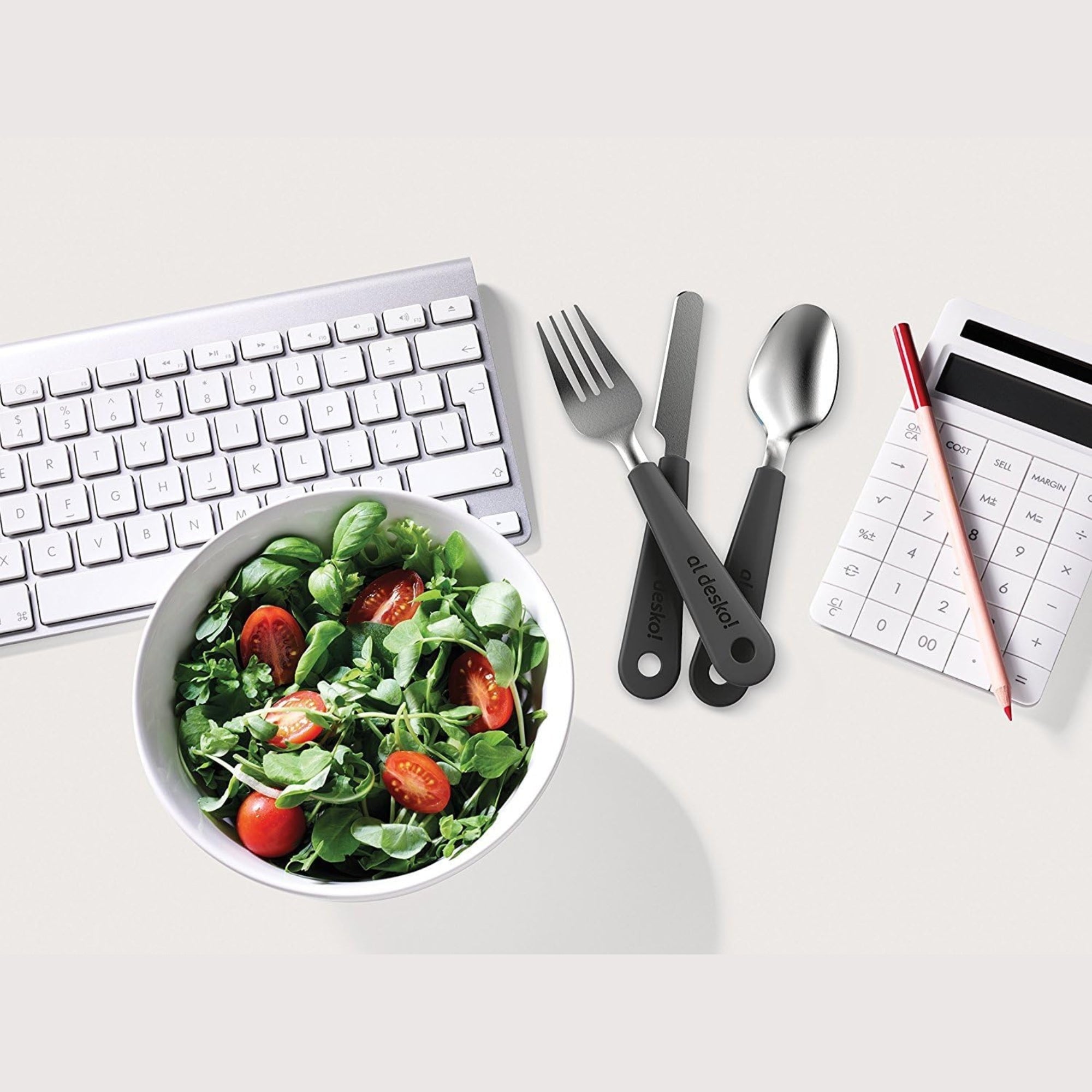 Stainless Steel 3-Piece Cutlery Set with Protective Case for Work, Travel, Lunch Boxes and Camping (Knife / Fork / Spoon)