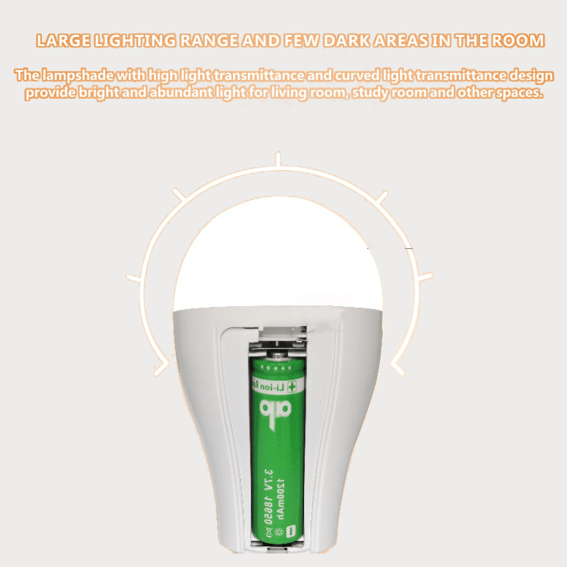 NWZ NZ - 1788 Emergency Rechargeable AC/DC Light Bulb 18W Soft White Light Bulbs for Home Camping Tent Bulb With 2 Batteries - Gulybaba - Genuine products online Marketplace in Pakistan
