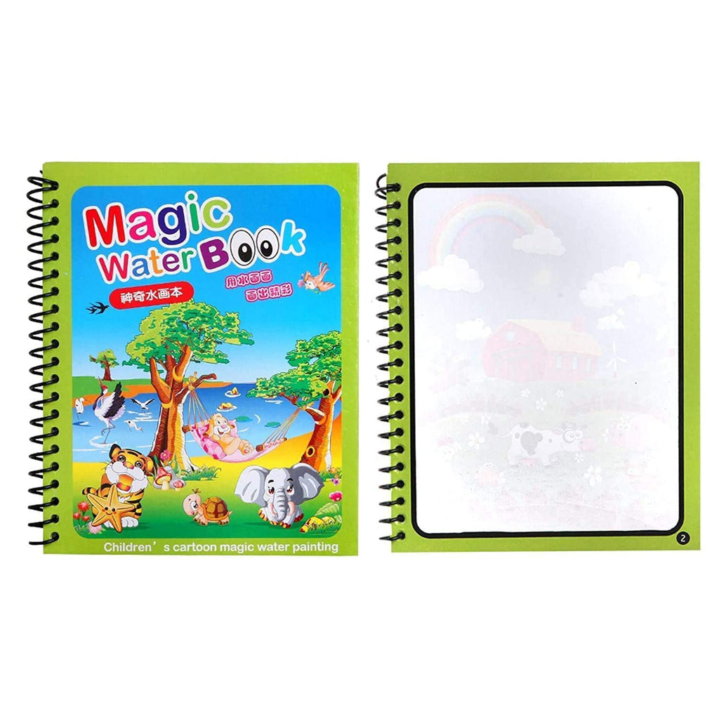 Quick Dry Re - Usable Magic Coloring Water Book Doodle with Magic Pen Painting Board for Children Education Drawing Pad (Random Design) (Pack of 2) - Gulybaba - Genuine products online Marketplace in Pakistan