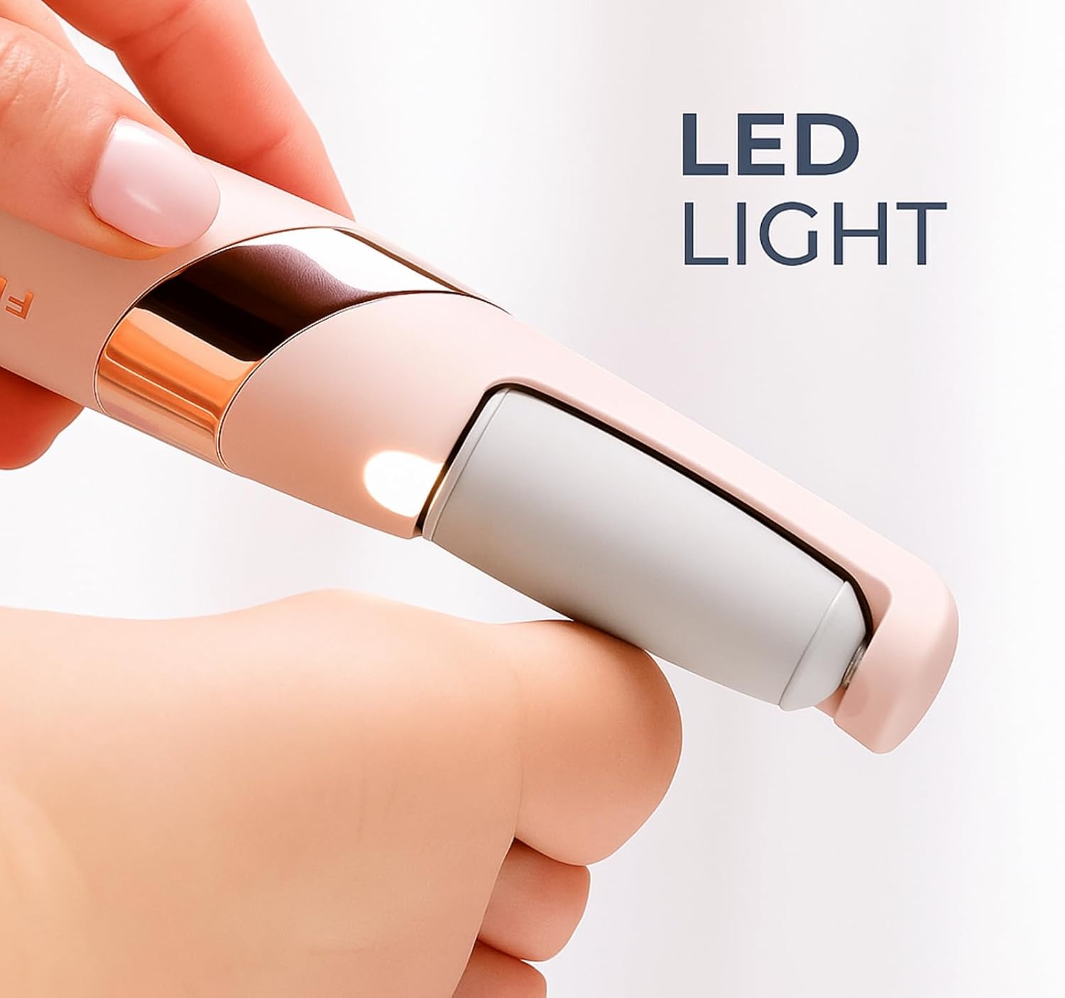 Rechargeable Flawless Pedicure Tool | Electric Callus Remover for Feet | Cordless Dead Skin Remover with 2 Roller Heads | Smooth & Soft Feet (Pink) - Gulybaba - Genuine products online Marketplace in Pakistan