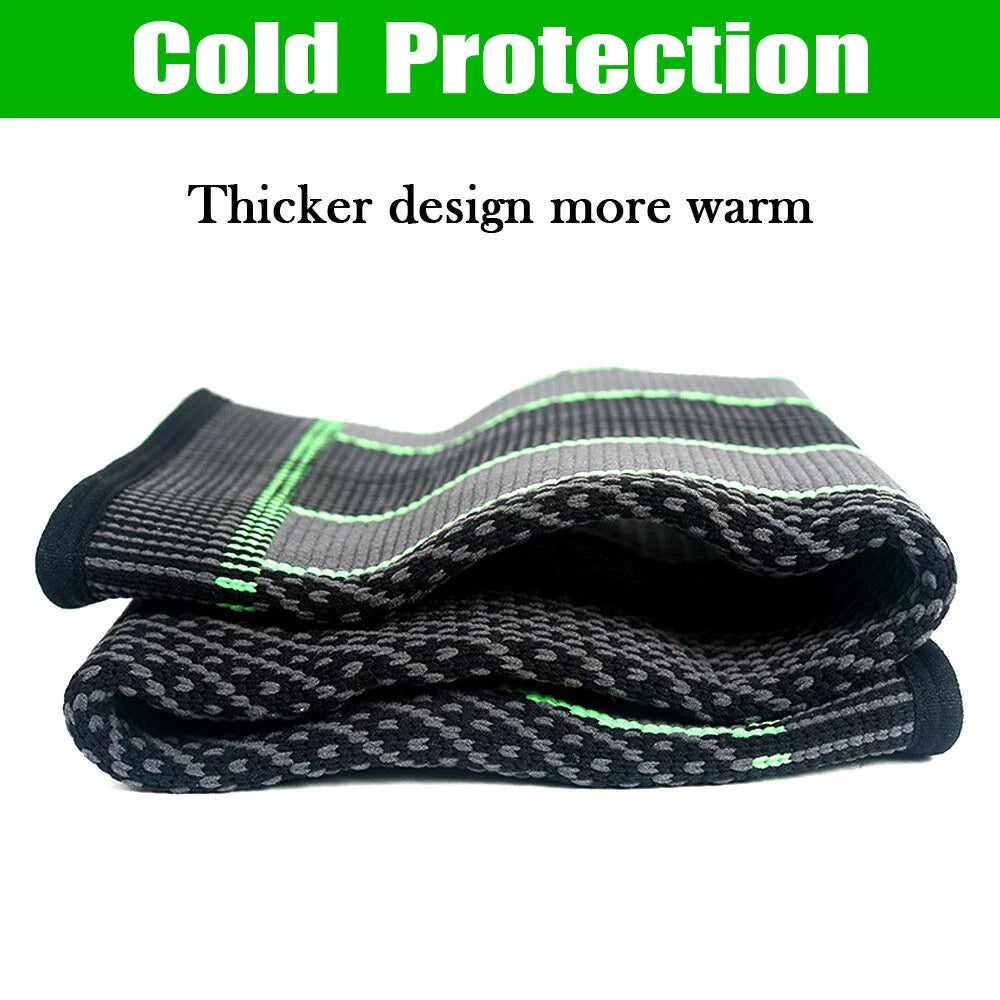 1 Pair Knee Support Brace – Adjustable Knee Pain Relief Belt, Pressurized Fitness Running & Cycling Band, Elastic Nylon Knee Pad Sleeve for Joint Pain Relief, Sports & Injury Recovery