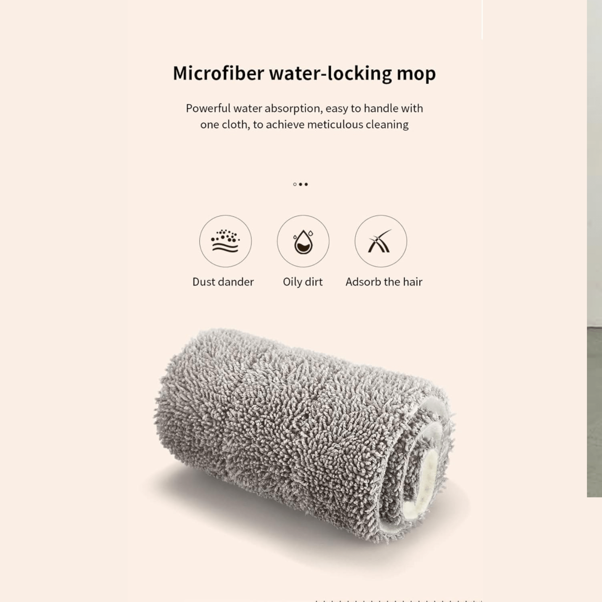 Spray Mop, Microfiber Floor Mop with Reusable Mop Pad and 350ml Water Bottle 360° Rotating Mop for Wet Dry Use for Laminate Wood Ceramic Tiles Floor Cleaning, 38CM - Gulybaba - Genuine products online Marketplace in Pakistan