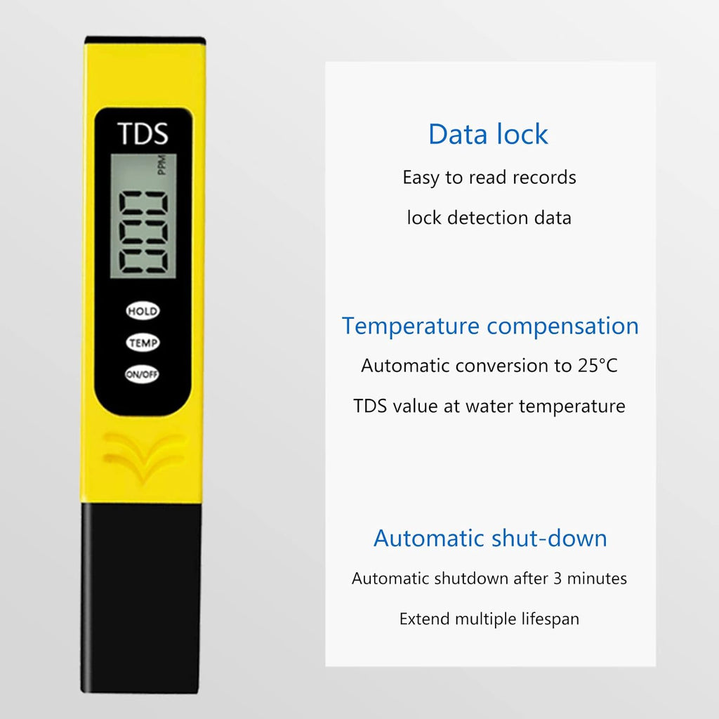 TDS Meter Digital Water Tester Ppm Meter Water Quality Tester for Drinking Water Hydroponics Aquarium Swimming Pool Tds Meter Digital Water Tester - Gulybaba - Genuine products online Marketplace in Pakistan